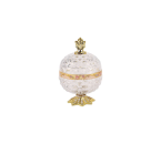 GLASS PINEAPPLE SMALL VGC367S CANDY JAR (CAMELIA)